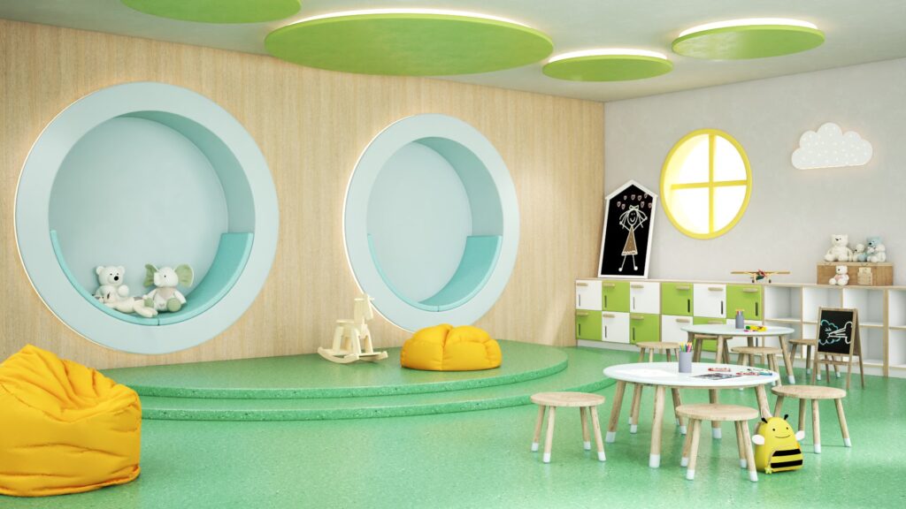 พื้นไวนิล กระเบื้องยาง โรงเรียน