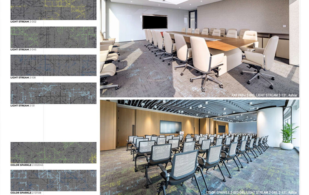 พรมสำนักงาน พรมออฟฟิศ พรมแผ่น ตกแต่งห้องทำงาน