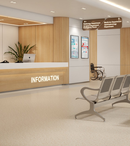 พื้นไวนิล กระเบื้องยาง โรงพยาบาล