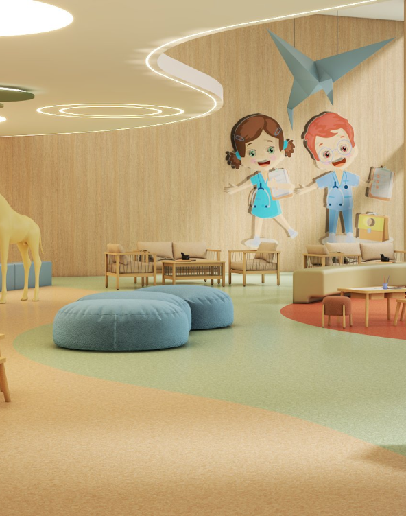 พื้นไวนิล กระเบื้องยาง โรงพยาบาล